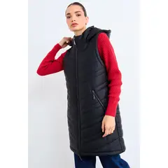 IO - Parka Lisa Mujer Negro