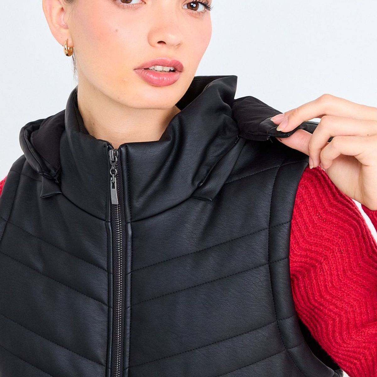 IO - Parka Lisa Mujer Negro Io