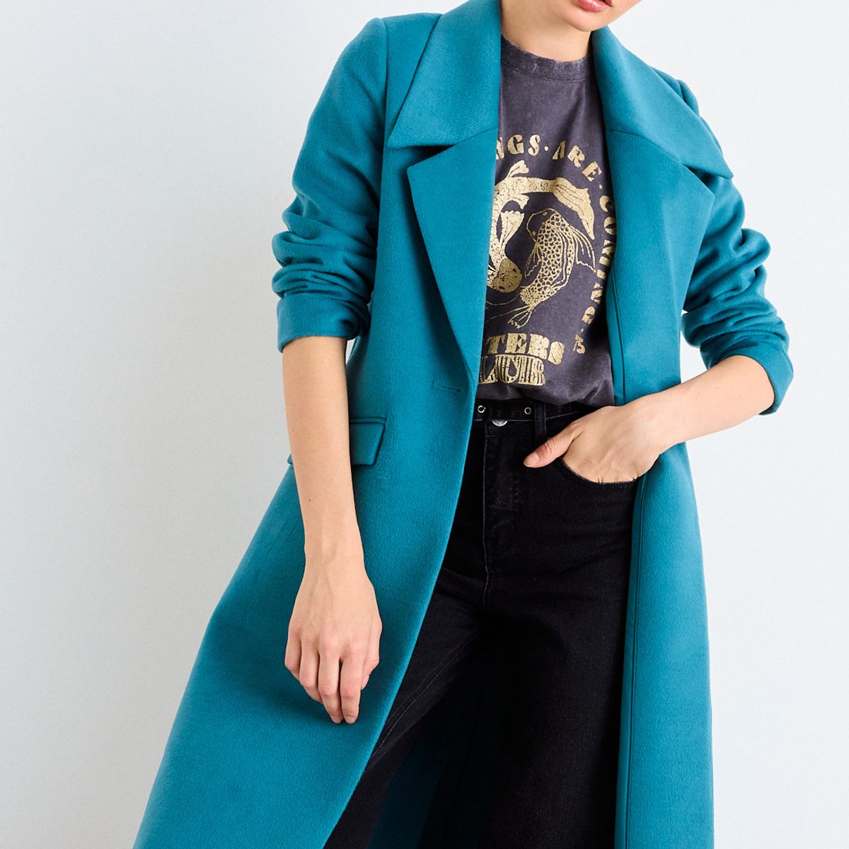 IO - Chaqueton Liso Mujer Verde Oliva Io