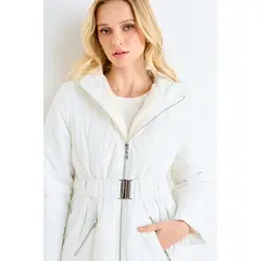 ASH - Parka Lisa Mujer Crudo
