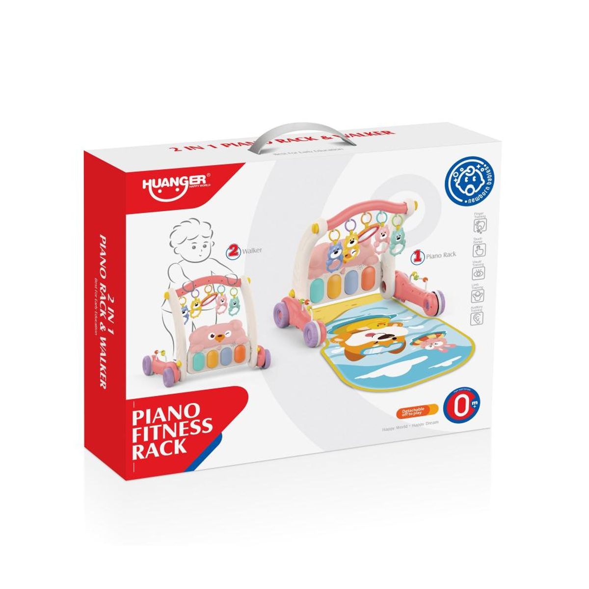 HUANGER - Gimnasio y Andador Infantil Rosado - Huanger