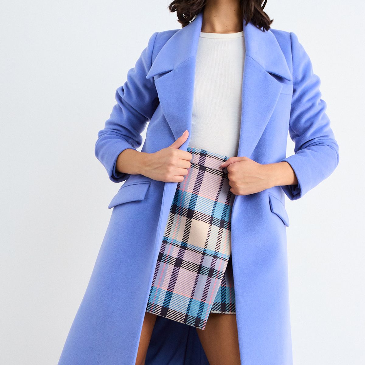 IO - Chaqueton Liso Mujer Azul Io