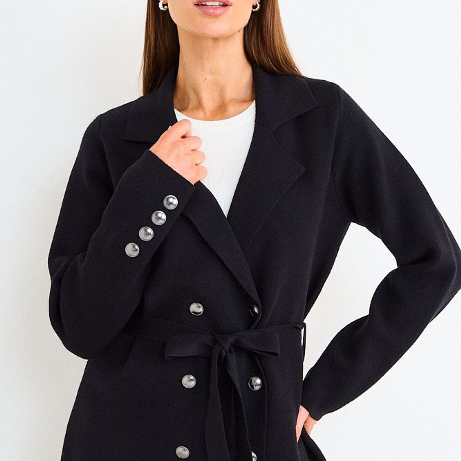 ASH Cardigan Cruzado Lazo Mujer Negro Ash | Falabella Chile