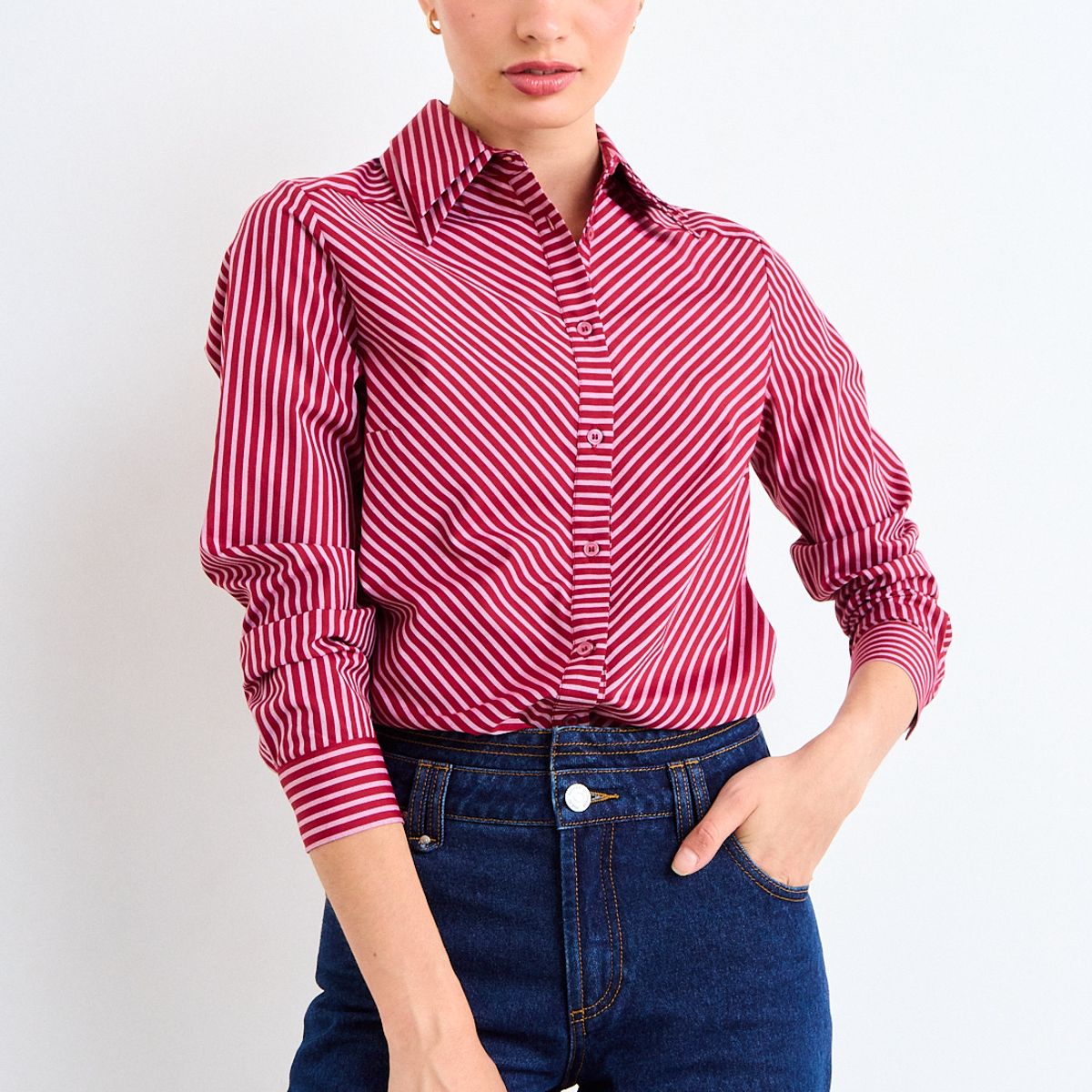 IO - Blusa Fantasia Mujer Burdeos Io