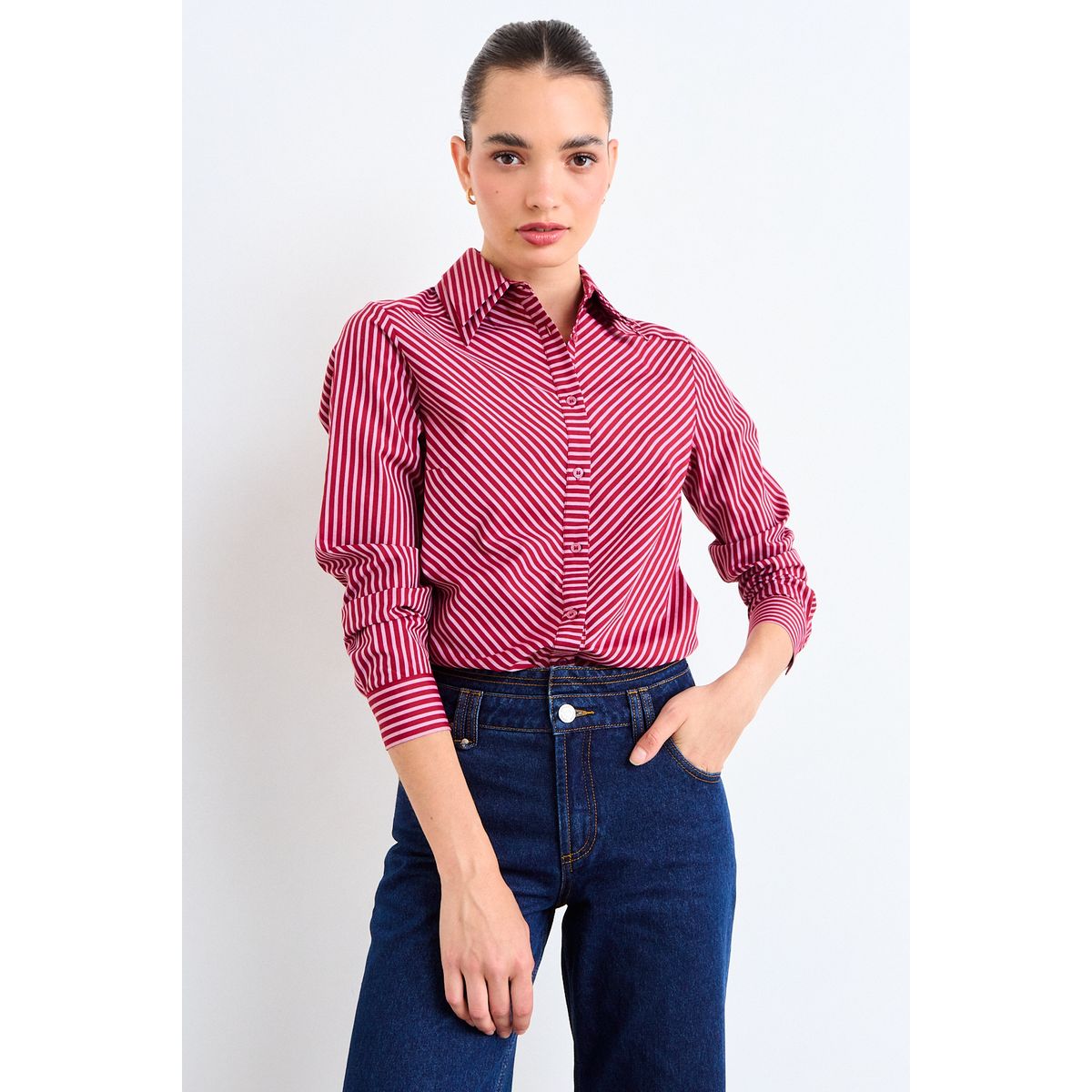 IO - Blusa Fantasia Mujer Burdeos Io