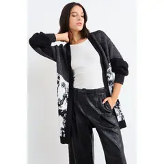 IO - Cardigan De Tope Mujer Negro
