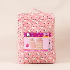 MASHINI - CUBRECAMA PLUMON REVERSIBLE HELLO KITTY MARGARITA 1.5 PLAZA