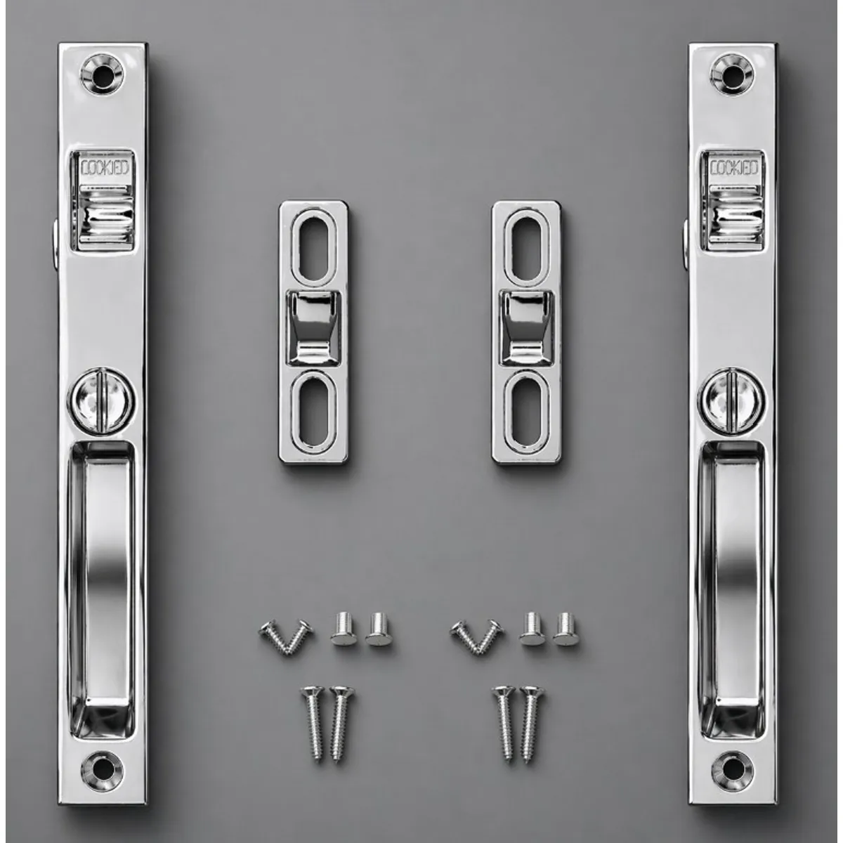 GENERICO - Set 2 Cierre Pestillo Lateral Open Lock Medio - Seguro para Ventana de Aluminio
