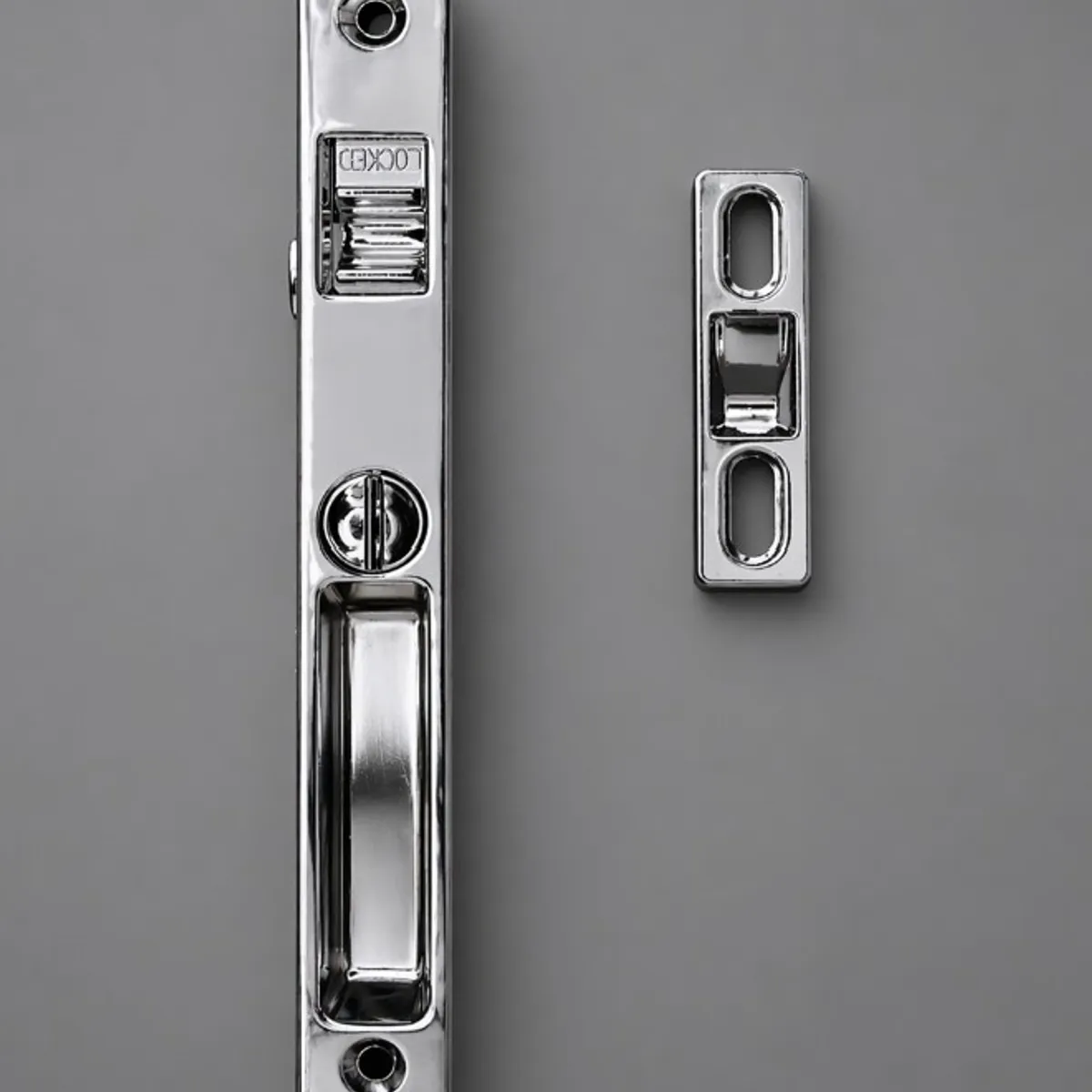 GENERICO - Set 2 Cierre Pestillo Lateral Open Lock Medio - Seguro para Ventana de Aluminio