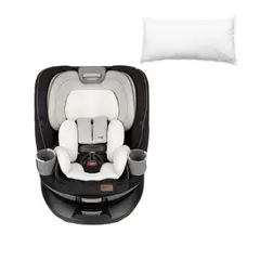 MAXI COSI - Silla Auto Convertible Emme 360° Onyx Sand - Cojín Cervical Y Letrero Bebé Abordo