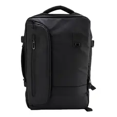 WAKESHOME - Mochila de Espalda Multifuncional Unisex Bolso Impermeable Color Negro