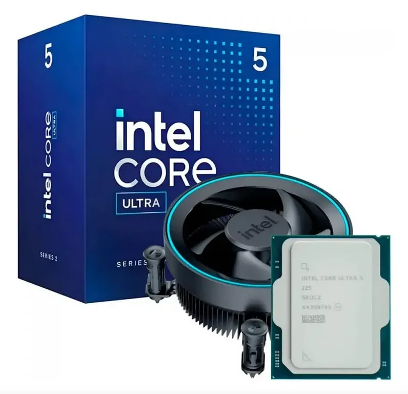 Procesador Core Ultra 5 225F 4.9 GHz, 10 Nucleos, LGA1851 (BX80768225).