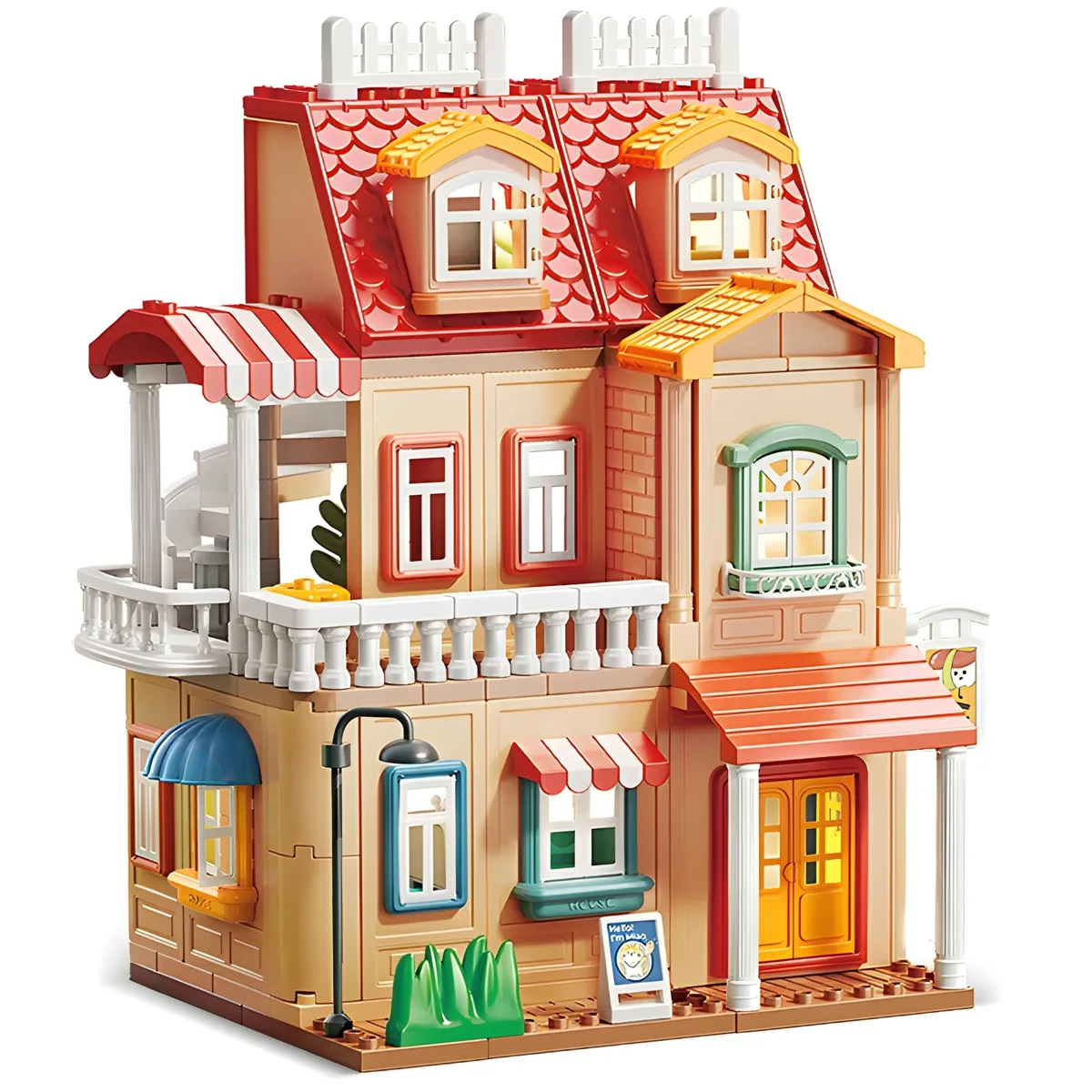 COBABY - Casita Muñeca Feelo 246 piezas Genius Architect tipo lego