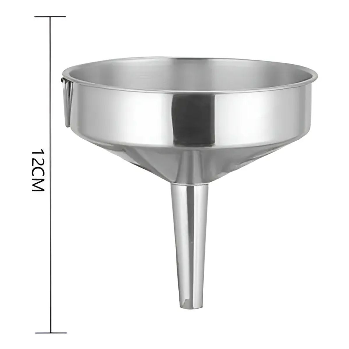 GENERICO - Embudo De Acero Inoxidable 12cm Para Cocina Y Líquidos