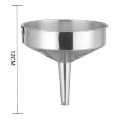 GENERICO - Embudo De Acero Inoxidable 12cm Para Cocina Y Líquidos