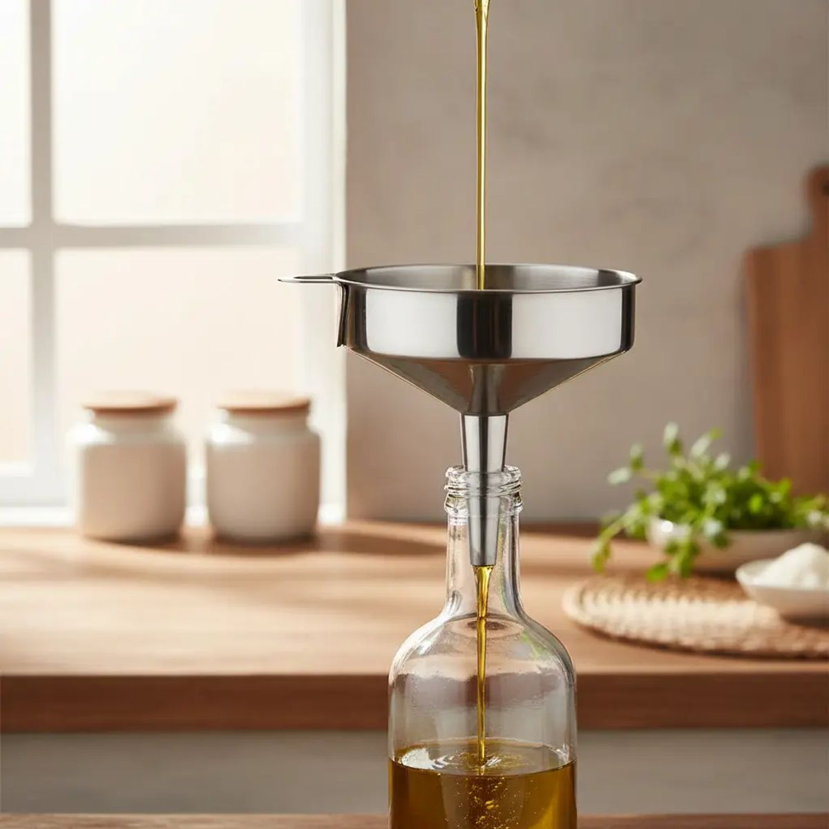 GENERICO - Embudo De Acero Inoxidable 12cm Para Cocina Y Líquidos