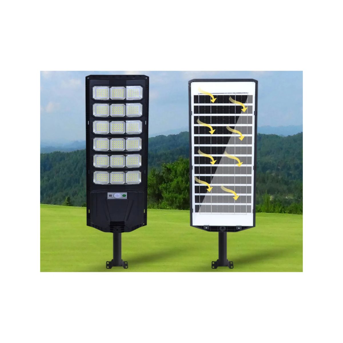GENERICO - Foco Solar Led 1600w Exterior Alta Potencia + Control Remoto