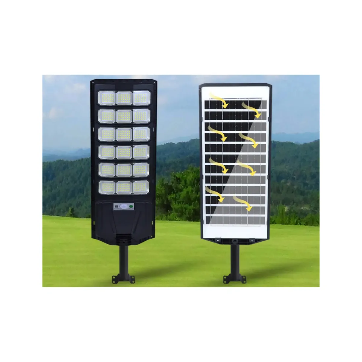 GENERICO - Foco Solar Led 1600w Exterior Alta Potencia + Control Remoto
