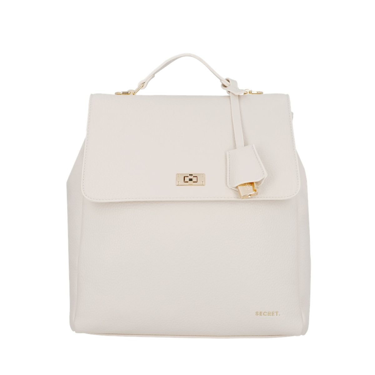 SECRET - Mochila Mujer Secret Minsk Grande Cuero de PU Beige ST6