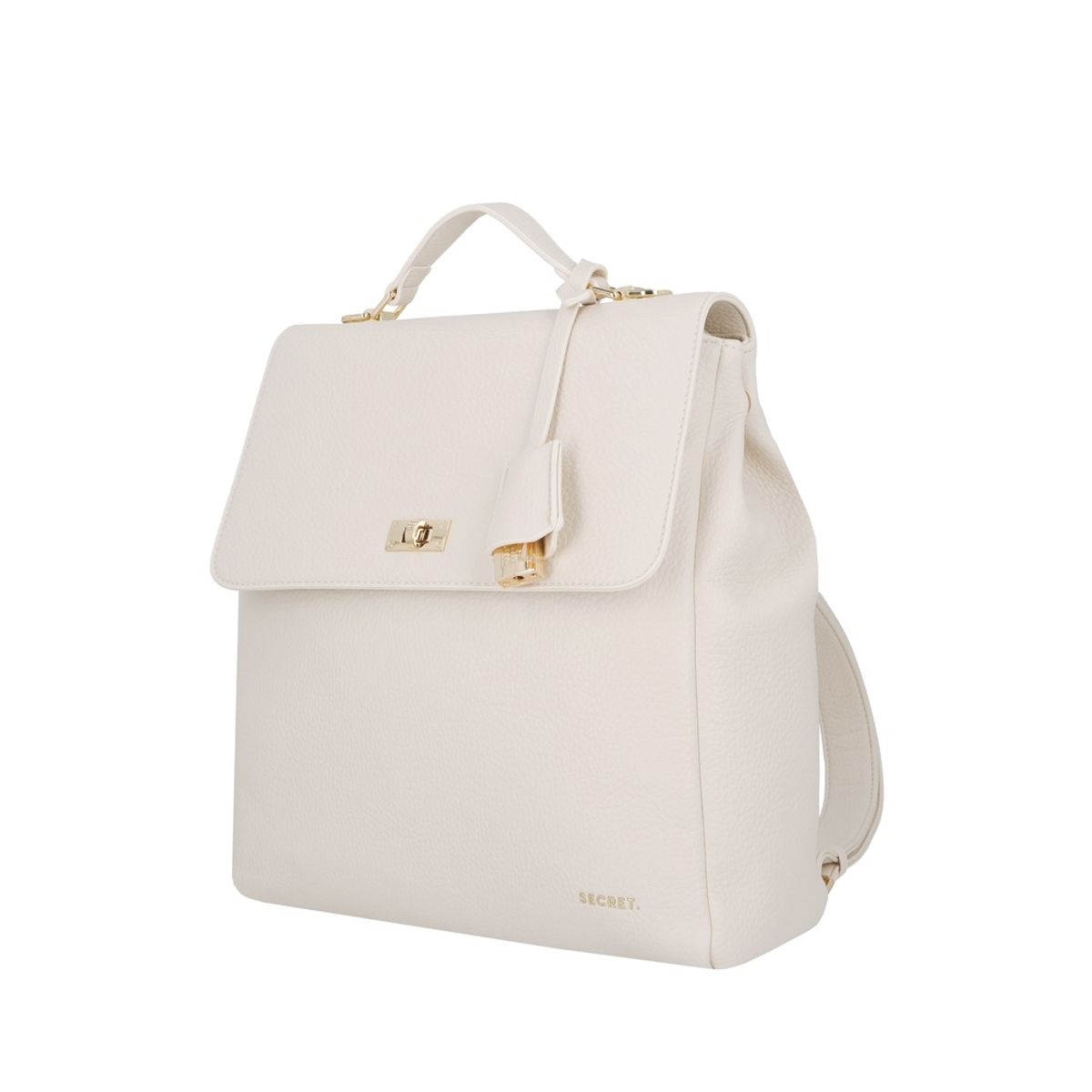 SECRET - Mochila Mujer Secret Minsk Grande Cuero de PU Beige ST6