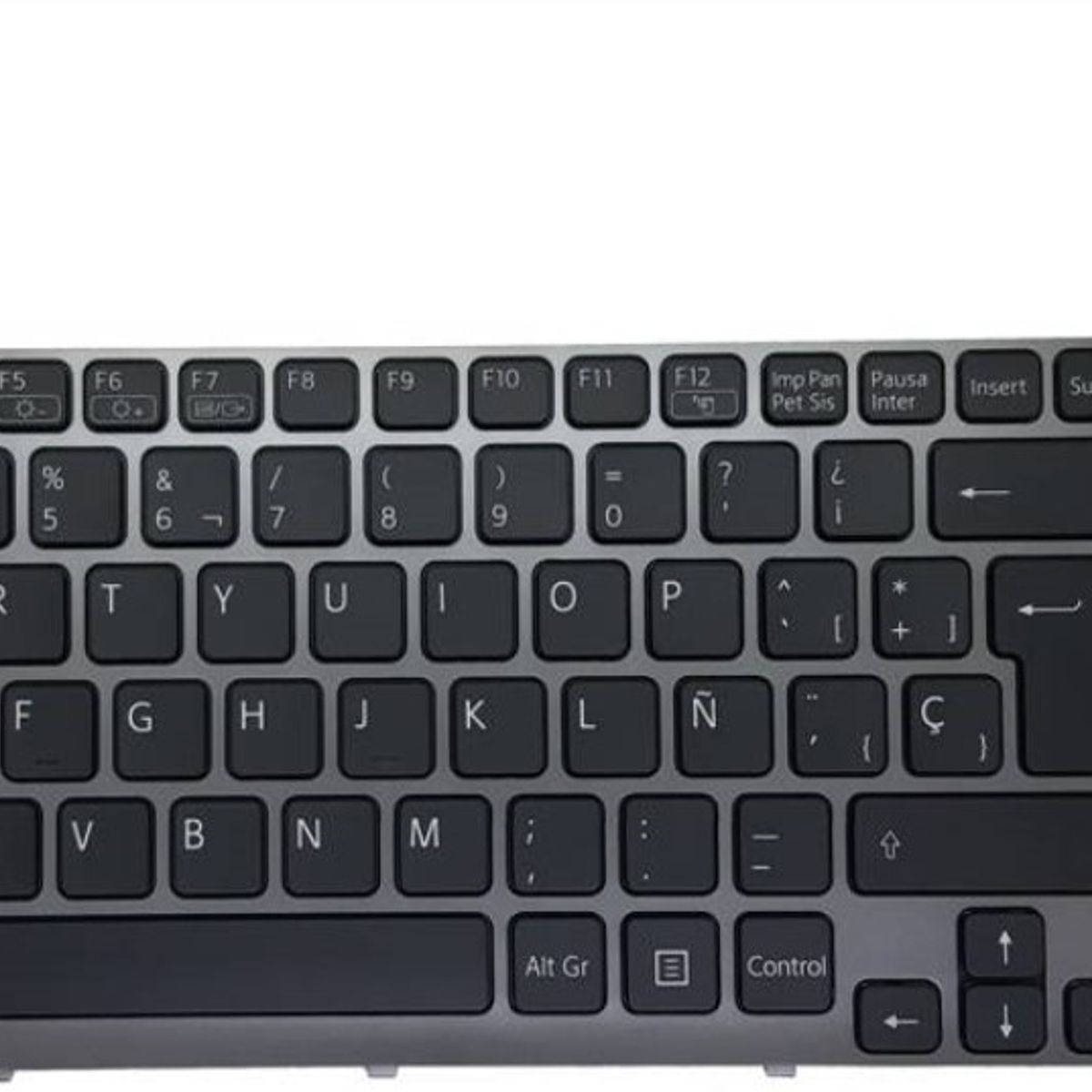 SONY - TECLADO SONY SVE15A FRAME GRIS ESPAÑOL NEGRO