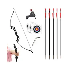 GENERICO - Arco Recurvo Deportivo Con Flechas Y Accesorios Labg
