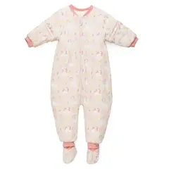 TU SAQUITO - Saco de dormir bebé TOG 3.5 con piernas Niña Unicornio frio