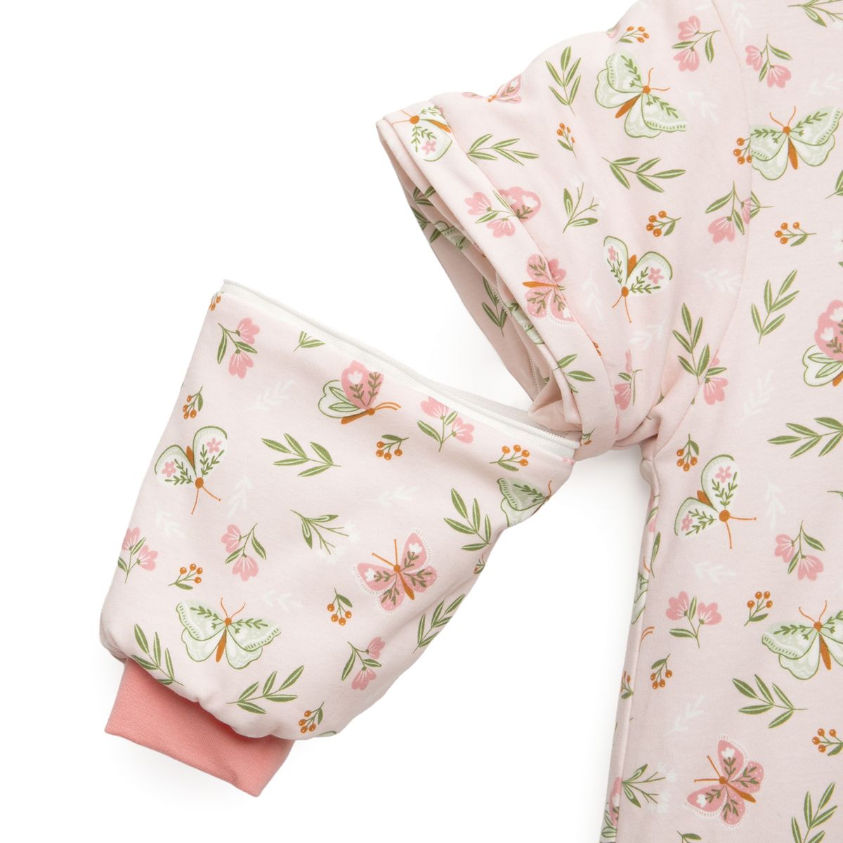 TU SAQUITO - Saco de dormir bebé TOG 2.5 piernas y pies Niña Mariposa