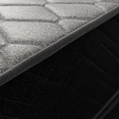 CELTA - Cama Europea Apolo Black 2 plazas + Respaldo lucky