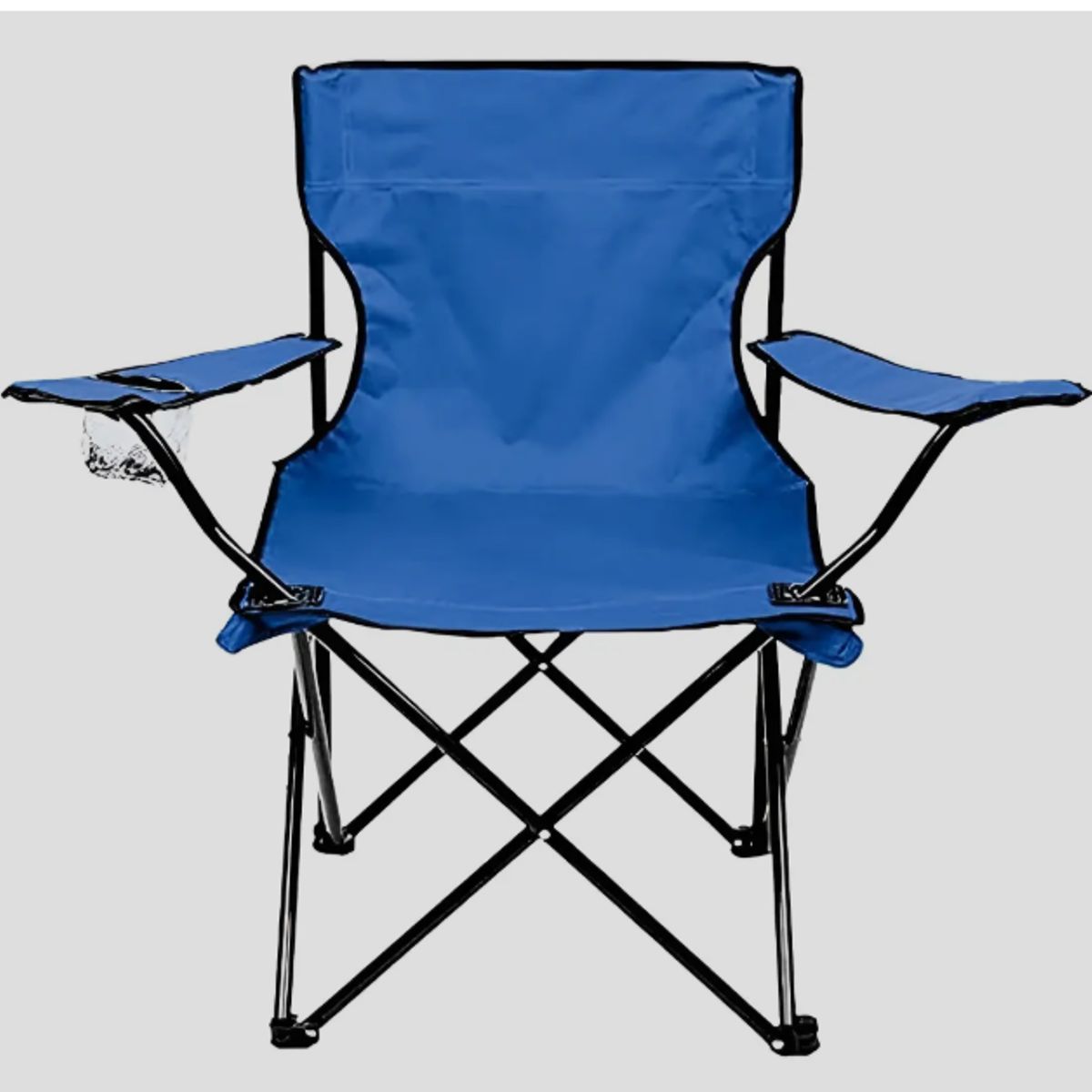 GENERICO - Silla Plegable De Playa Camping Con Bolso De Porta Vasos