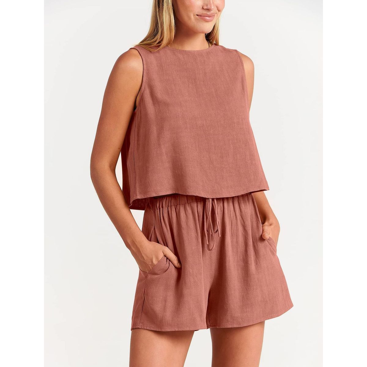 TIOZONEY - Conjuntos de ropa de mujer-Naranja