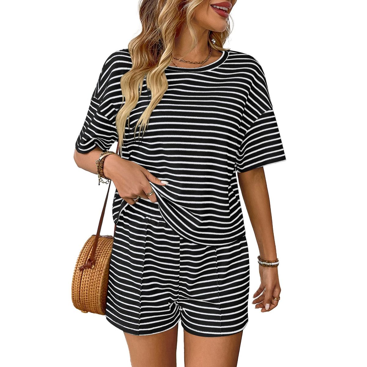 TIOZONEY - Conjuntos de ropa de mujer-Rojo