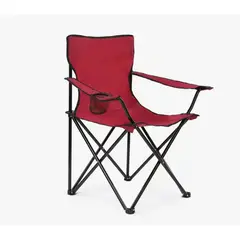 GENERICO - Silla Plegable De Playa Camping Con Bolso De Porta Vasos