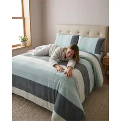 GENERICO - Sábanas Polar Soft Grueso King Ultra Suave