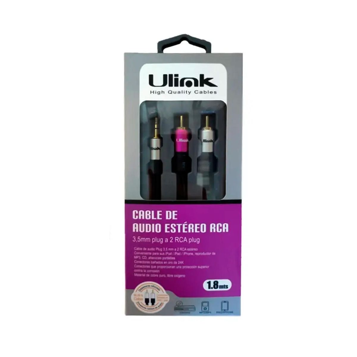 ULINK - Cable de Audio Stereo Ulink UL PROAD352RC