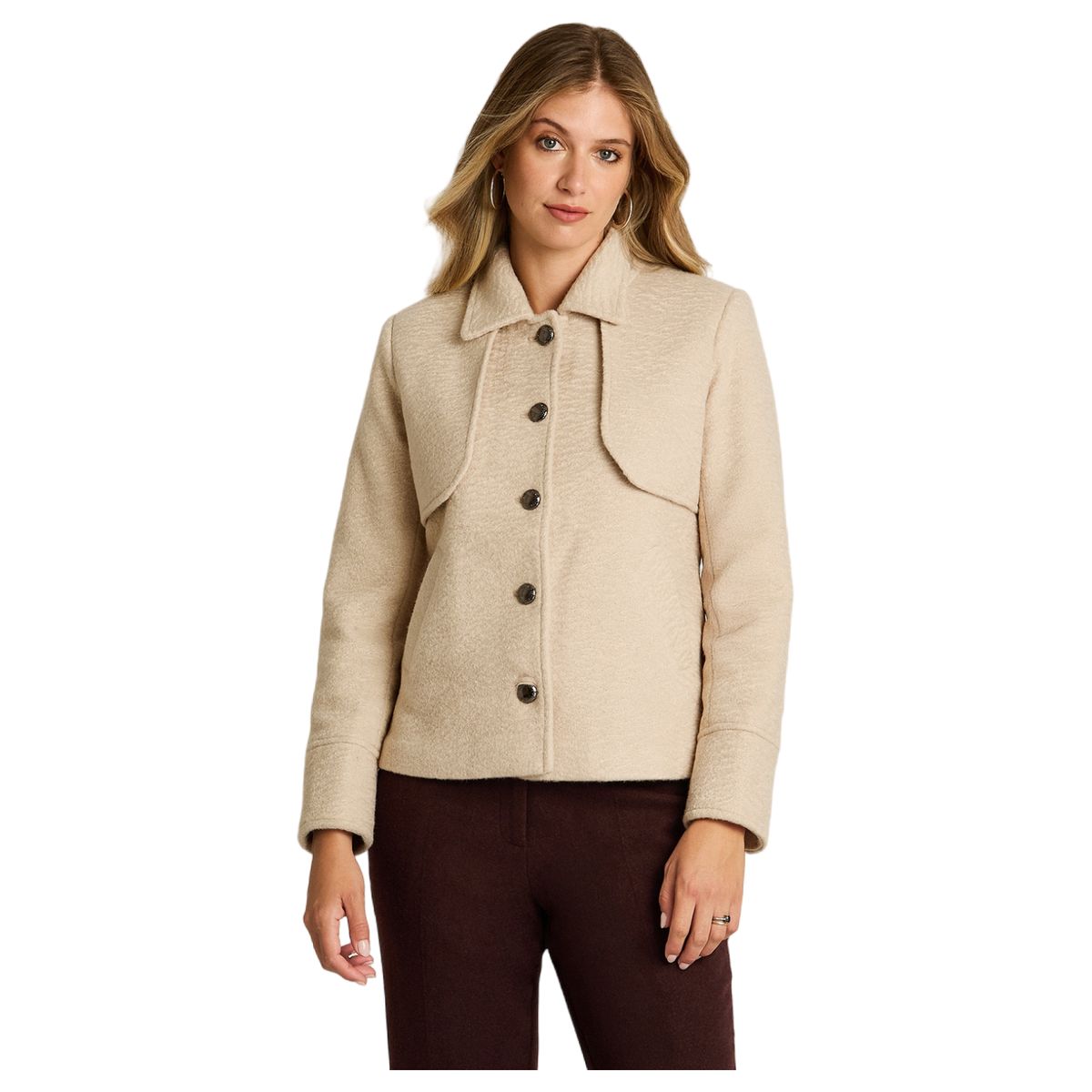 LORENZO DI PONTTI - Chaqueta Manga Larga Mujer Beige