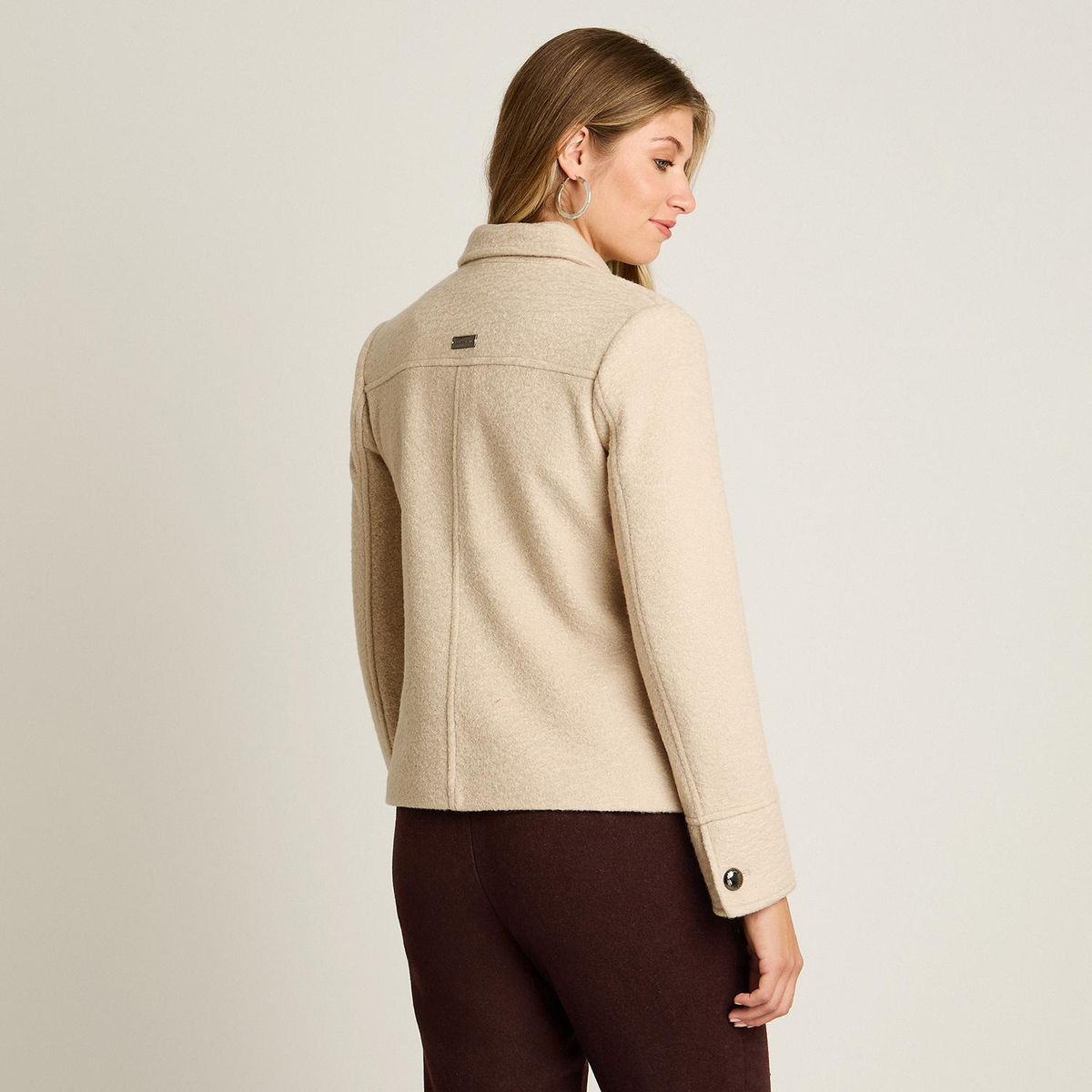 LORENZO DI PONTTI - Chaqueta Manga Larga Mujer Beige