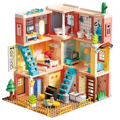 COBABY - Casita Muñeca Feelo 243 piezas Genius Architect tipo lego