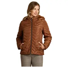 LORENZO DI PONTTI - Parka Básica Mujer Camel