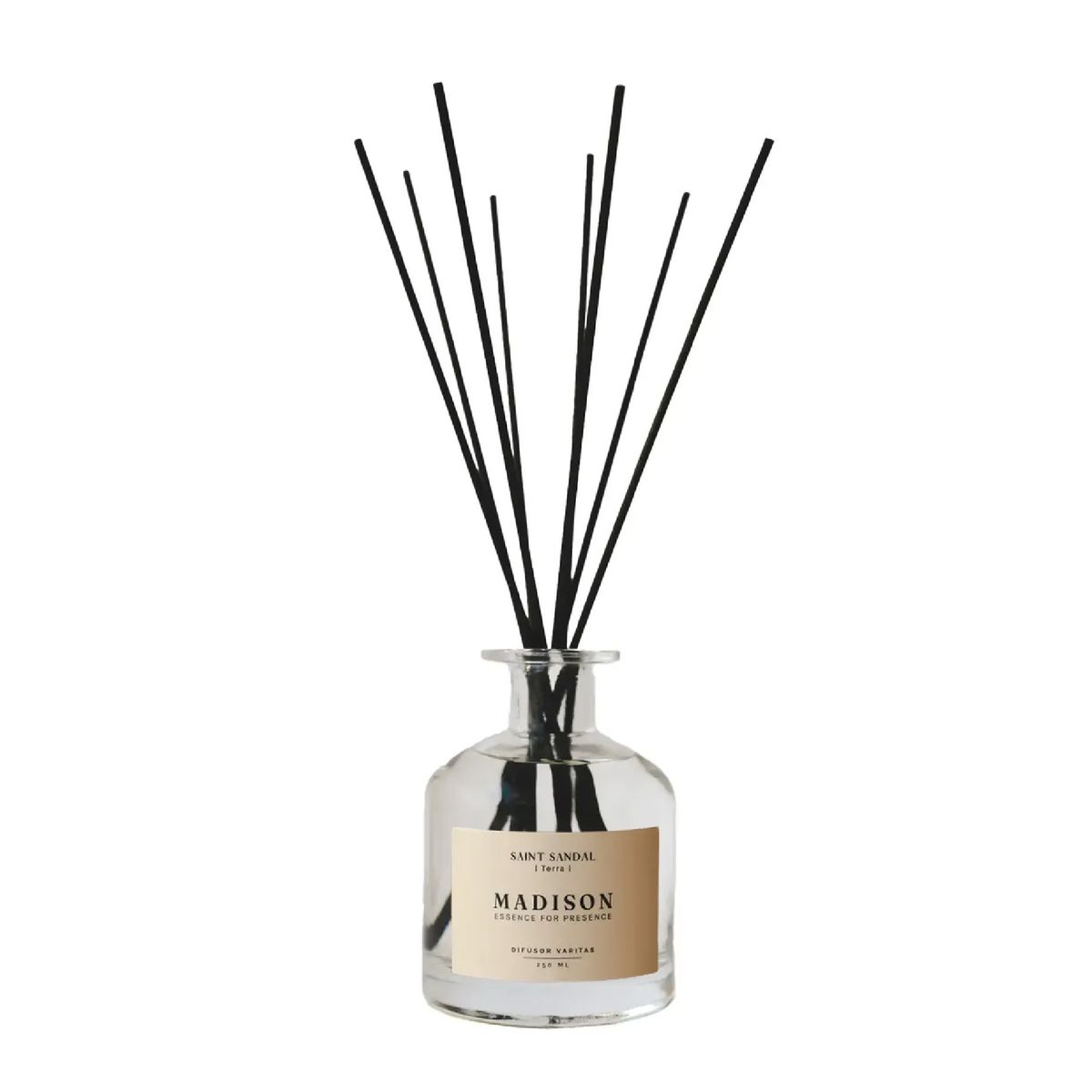 MADISON - Difusor Varitas Madison Saint Sandal Transparente 250 ml