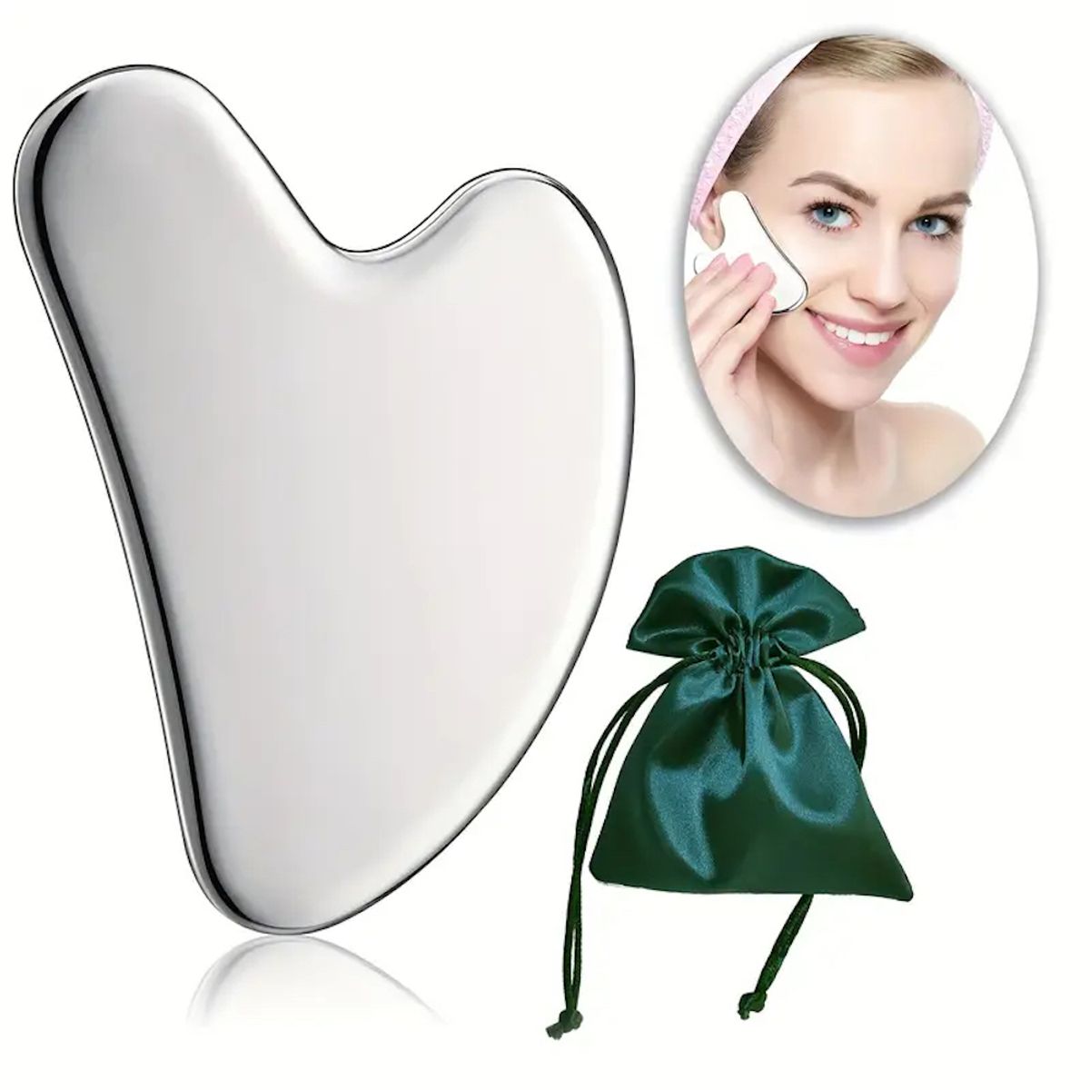 GENERICO - Gua Sha Masajeador Facial Desinflama Tonifica Rejuvenece