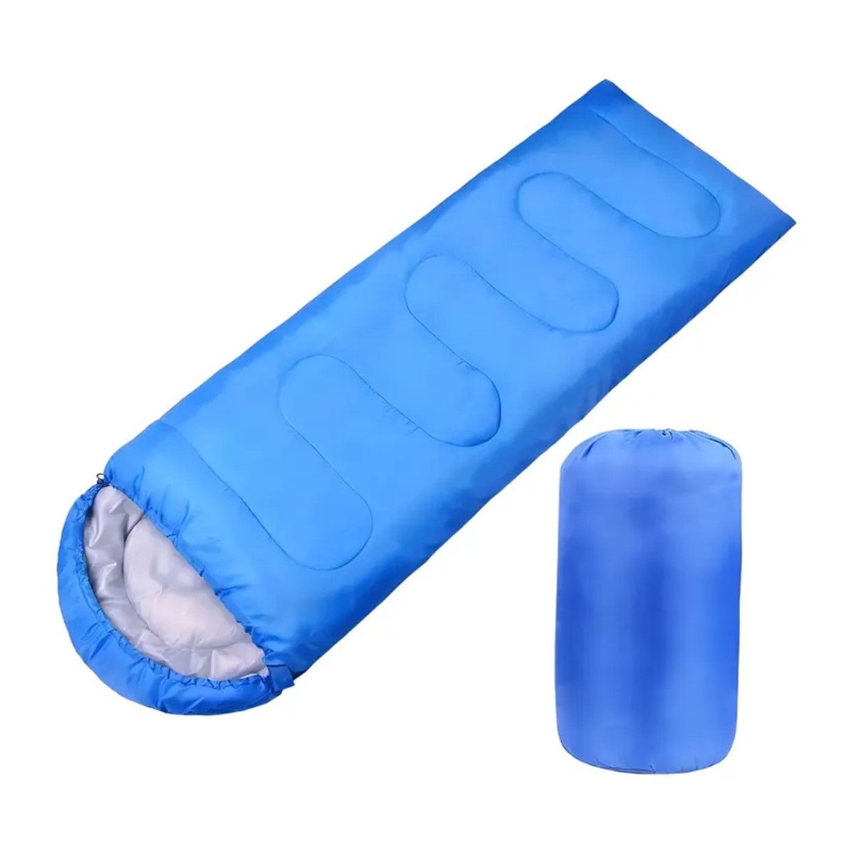 GENERICO - Saco De Dormir Camping Gorro Playa Cabaña Algodón 950g Color Azul BELUG