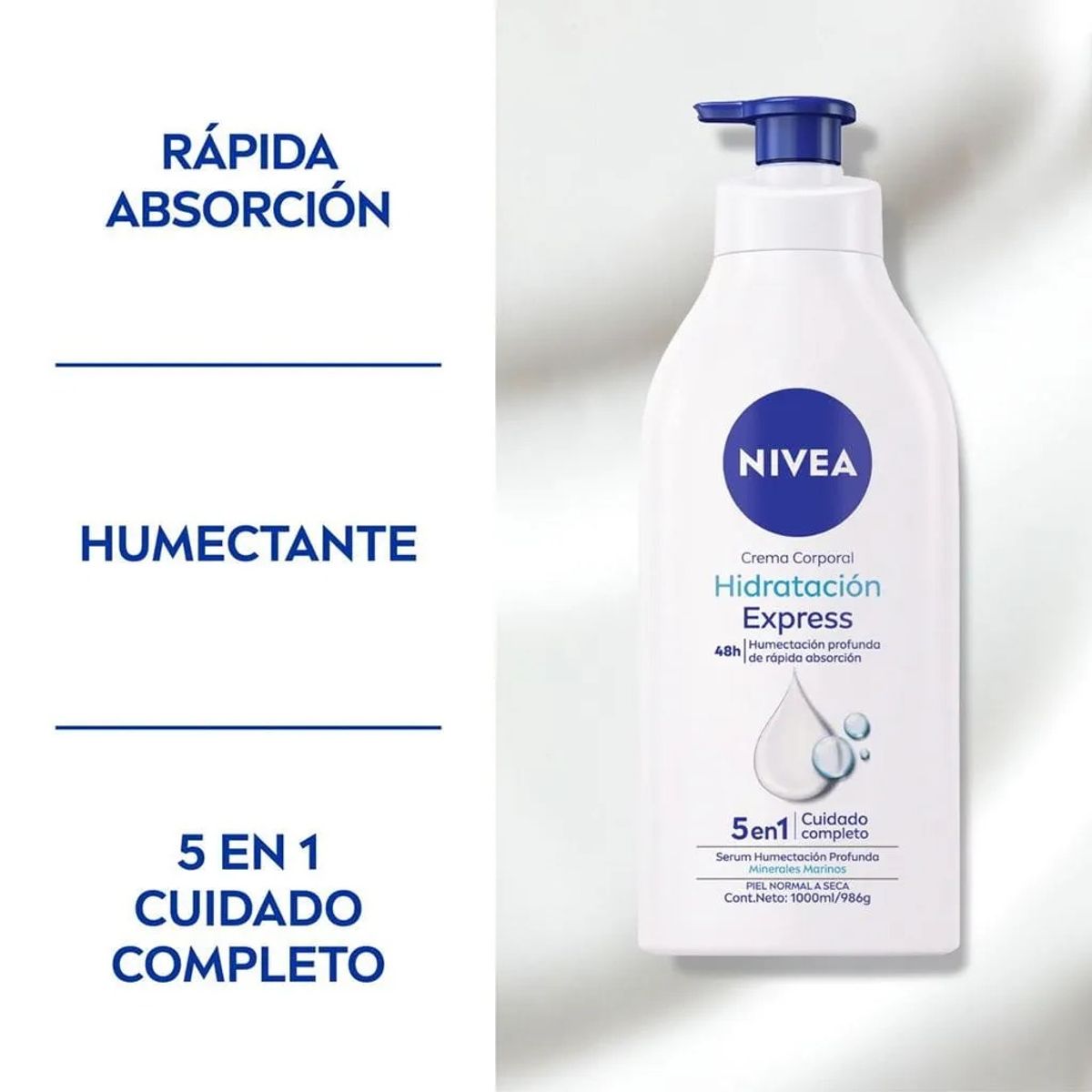 NIVEA - Nivea Crema Corporal Hidratación Express 1000ml