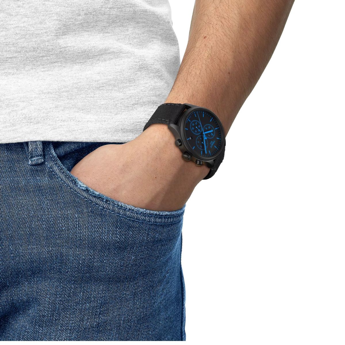 TISSOT - Reloj Tissot Chrono XL NegroAzul T1166173705100