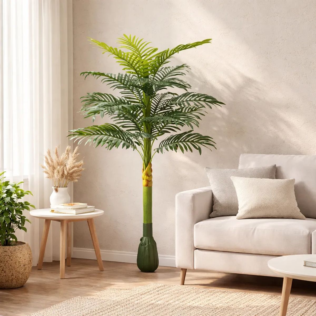 GENERICO - Planta Artificial Palmera Decorativa Para Hogar 1.20CM
