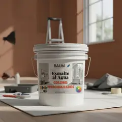 BAUM - TINETA PINTURA ESMALTE AL AGUA - CASTAÑO 18-D - PINTURASPROFESIONALES CHILE