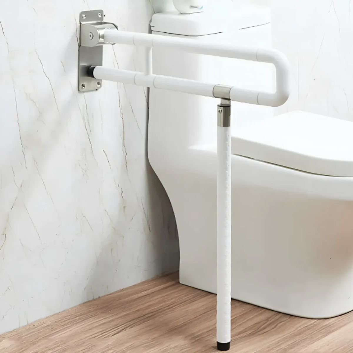 GENERICO - Barra De Apoyo Abatible 60cm Baño Discapacitados Adultomayor