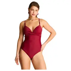 LORENZO DI PONTTI - Traje de Baño Entero Burdeo Mujer
