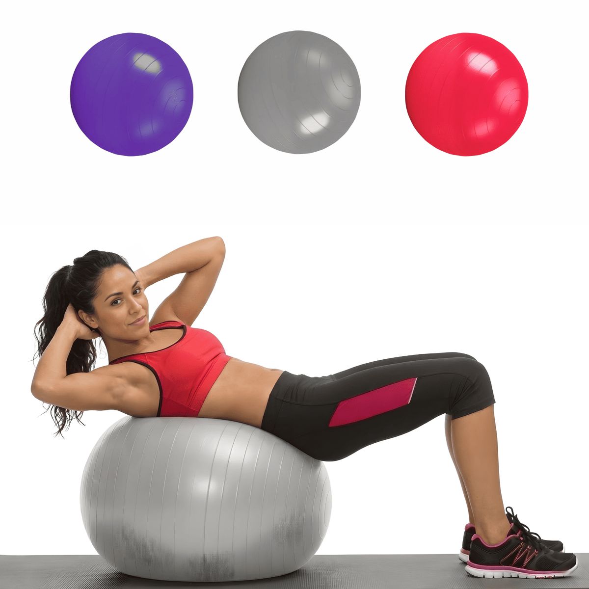 DALI - Balón de Yoga 75cms con inflador Colores surtidos