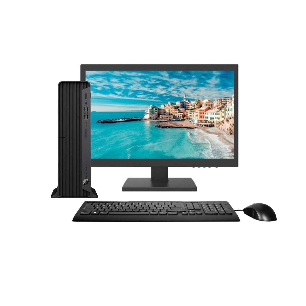 HP - KIT MONITOR + PC HP 800 G6 SFF (i5-10ma 8GB 256GB SSD) Reacondicionado Grado A